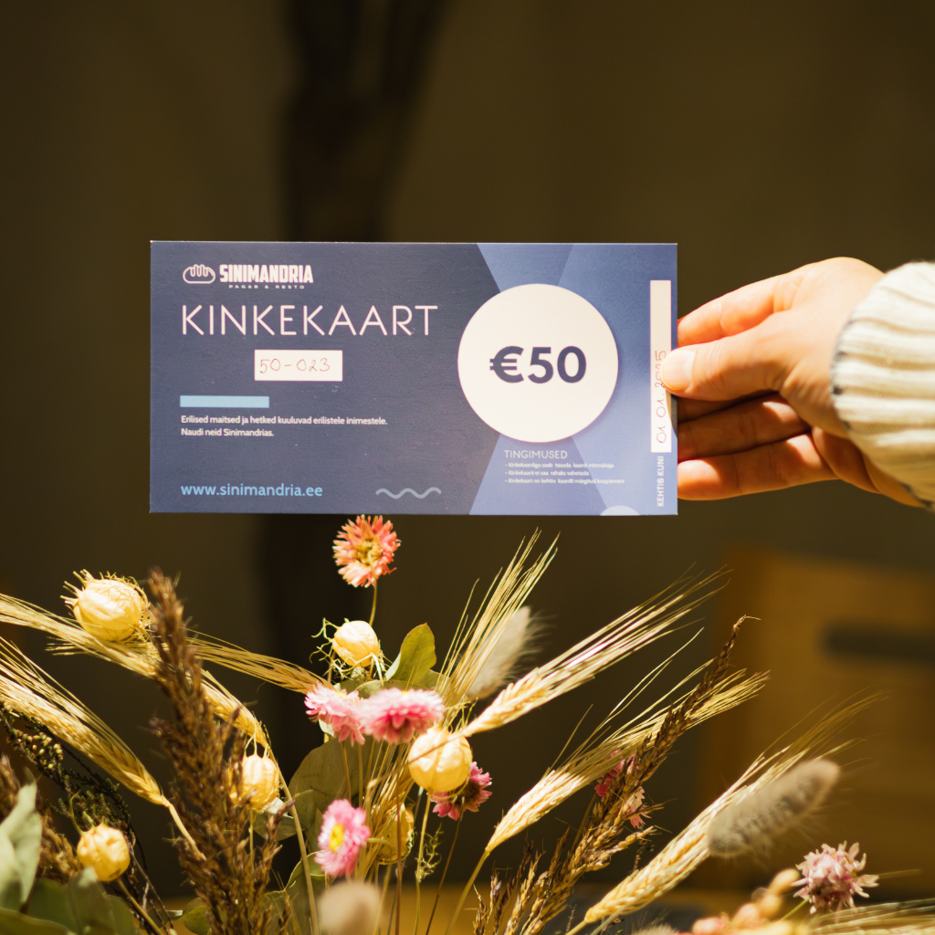 Sinimandria kinkekaart